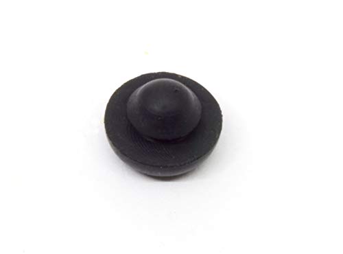 black sbr rubber push in ridged bumper - bumper diameter - 1234 bumper height - 53234 fits hole size - 1434