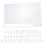 Healvian 20 pièces Lot de Loupes Fresnel Format Carte de Crédit Lentilles Grossissantes ...
