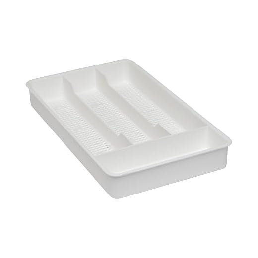 Dial Industries B694W Small Mesh Cutlery Organizer Tray, White