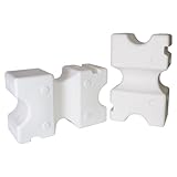 Schneiders Jump Blocks for Horses - Pair | Lightweight & Durable | Versatile Training Tool | Enhances Equestrian Practice | Color White