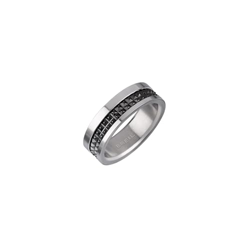 BREIL, Colección Conjunta, Anillo para Hombre en Acero Coloreado con Acabado Satinado, Ideas de Regalo para Hombre BREIL, Colección Conjunta, Anillo para Hombre en Acero Coloreado con Acabado Satinado, Ideas de Regalo para Hombre