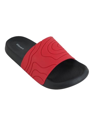 Image of Men & Boys Embossed Sliders | Soft EVA Flip Flops & Slippers
