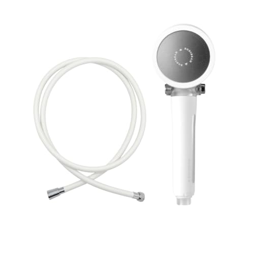 Image of Shower Faucet Set, Vitamin C Shower Head, Carbon Filter, Sediment Filter, On & Off Switch, 79 Inches Shower Hose Extra Long, Pure White