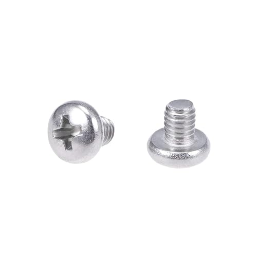 MACHSWON M4x5mm Machine Screws Pan Phillips Cross Head Screw 304 Stainless Steel Round Head Cross Screw Fasteners Bolts 20Pcs