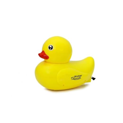 Jamara 410110 RC Water Animals 2,4GHz Ente-mit Sicherheitsfunktion Schiffsschrauben drehen Sich nur im Wasser, 2 Antriebsmotoren, einfach zu steuern, gelb