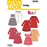 Simplicity Creative Group, Inc New Look Sewing Pattern 6309 Child Dresses, Size A (3-4-5-6-7-8)