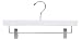 Only Hangers White Wooden Pant/Skirt Hanger (Pack of 25)