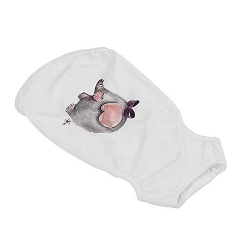 Soft Breathable Cat Costumes Dog T-Shirts for Small Medium, Large Pets - Cute Animal Print Cat Wear for Kittens Boys, Girls, White (S) - Image 2
