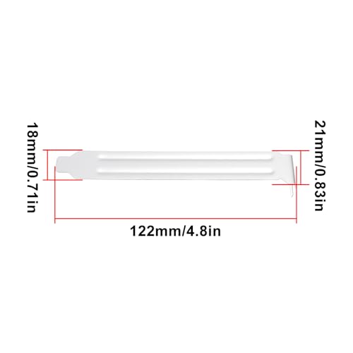OTOTEC 6X PCI Bracket Standard para PC, Cubierta trasera para ranura de expansión, 122x18x21 mm miniatura 4