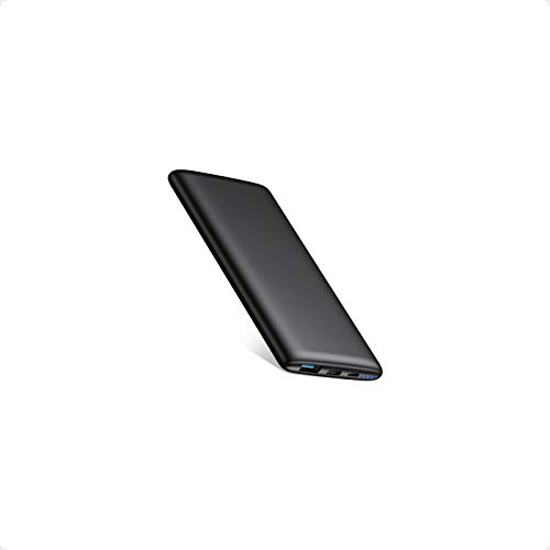 BABAKA Power Bank 10000mAh Bateria Externa PD18W & QC3.0 para Móvil Carga Rápida Ultra-Thin Cargador Portátil Ligero con 2 Salidas 2 Entradas para Xiaomi Samsung Huawei iPad Tablets y más Smartphone