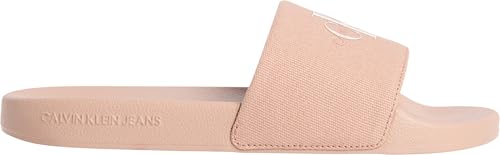 CK Jeans Slide Monogramme WN YW0YW01835 pour Femme, Rose (Triple Corail poussiéreux), Pointure 38, Triple Corail poudré Rose, 38 EU