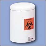 Safco Products 9681WH Round Step-On Trash Can, 4-Gallon, White Safco Products 9681WH Round Step-On Trash Can, 4-Gallon, White