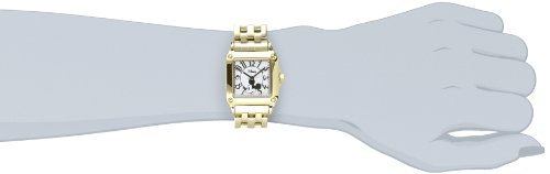 Disney Classic Mickey Mouse Square Watch for Women – Elegant Women's Mickey Mouse Watch, Gift Fans and Collectors – Stylish Watches with Golden Bezel, Stainless Steel Bracelet by Disney - Used condition - US$10.38