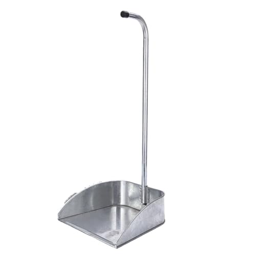 YAKINO 昔ながらの金属製ちりとり 長柄ちりとり 集塵機 家庭用 工業用 ゴミシャベル (B)