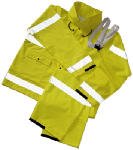 Tingley O53122.2X Comfort-Brite High-Visibility Overalls, Lime Yellow PVC/Polyester, XXL - Quantity 12