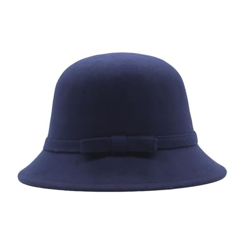 Chapeau cloche unisexe bleu marine Cover