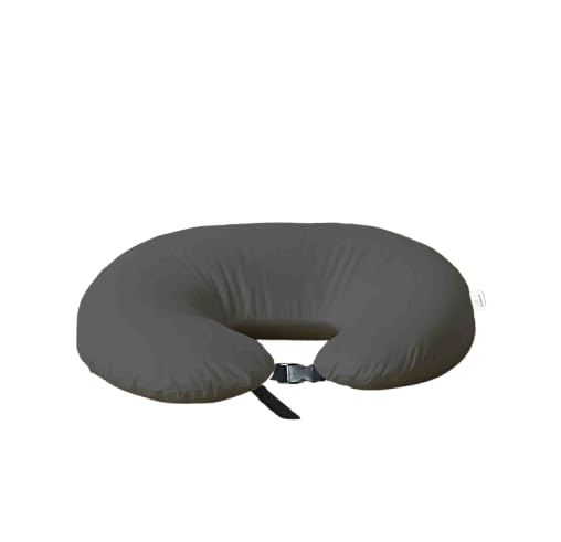 ADMIRAE 5-in-1 Baby Feeding Pillow with 100% Cotton Removable Cover | Breastfeeding Pillow | Nursing Pillow with Belt | (Grey Velvet)-image-47