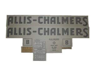 Allis Chalmers B 1937-1957 (Blue) Vinyl Cut Decal Set - DJS109