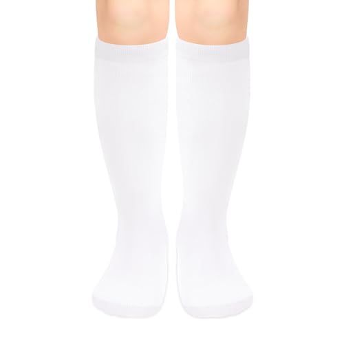 Image of Olreco 1 Pack Toddler Kids Youth Soccer Socks Girls Boys Baseball Socks Youth Knee High Softball Football Accessories Cotton