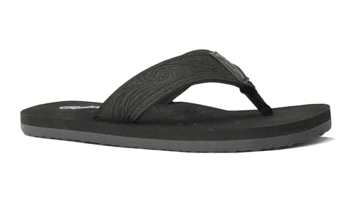Image of REDVOLUTION New Boys' Beach Sandal TRIBAL Tattoo | Geometric Bali Flip-Flop Sandals