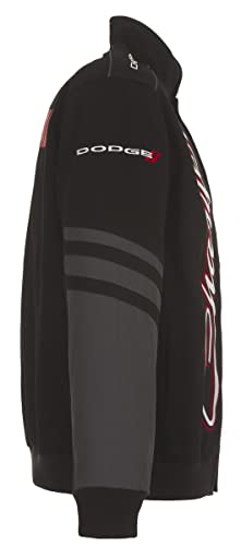 JH DESIGN GROUP Men's Dodge Charger Jacket an Embroidered Classic Twill Coat3