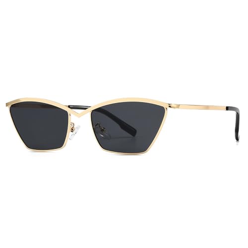 Metal Retro Sunglasses For Ladies Fashion Cat Eye Sunscreen Suneyeglass Beach Protection Vacation