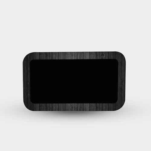 MightySkins Skin Compatible with Amazon Echo Show 5 (Gen 3) - Black Wood | Protective, Durable, and Unique Vinyl Decal wrap Cover | Easy to Apply, Remove, and Change Styles