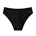 Women Underwear Bikini Workout High Waisted Womens Briefs Underwear White Dressy Fashion Cotton Briefs For Women High Waist Mid Rise Seamless Cotton Panties For Bikini Lounge Black L