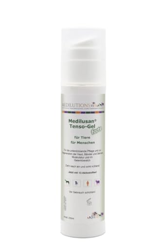 Medilusan Tenso-Gel forte Kühlgel für Mensch und Tier Pferde-Salbe schmerzlindernd und durchblutungsfördernd 200ml