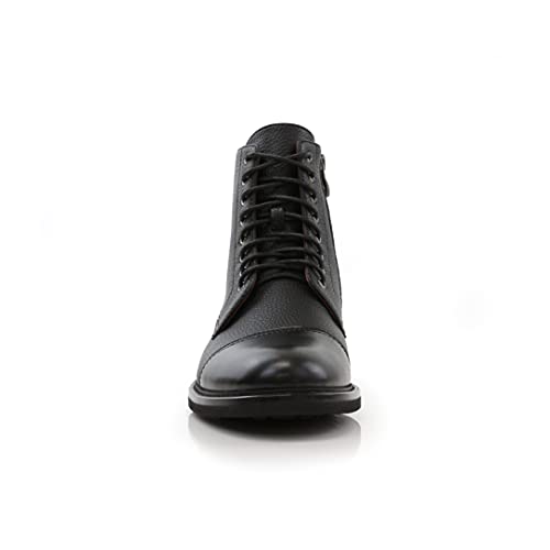 Image of Polar Fox Men's Ankle Dress Boots | Lace-up Casual Fashion Boot Collection | Cap Toe & Plain Toe Styles |