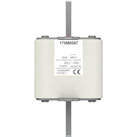 Fusible 170M6087 cartouche d'accompagnement aR pour réseau 690V