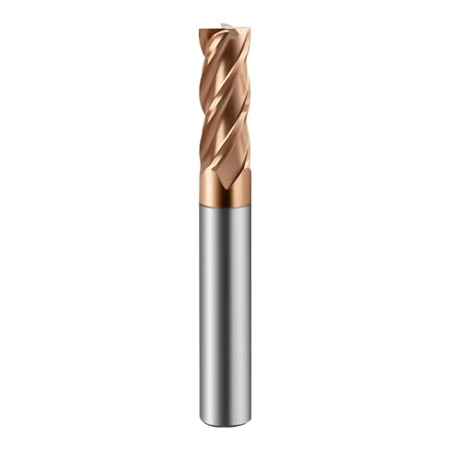 Image of Carbide Square End Mills-4 Flute HRC65 TiSiN Coated,for Milling Alloy Steels, Hardened Steel, Metal etc.1 Pcs D3x50mm