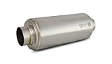 Vibrant Performance Power 17535 Muffler, Universal, Titanium, Natural, 3.50 in. Inlet, 3.50 in. Outlet, 5.50 in. diameter Round Muffler body, 16.00 in. overall length, 3.94 lbs, each