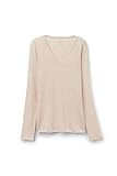 Crafted from a breathable modal and cashmere blend for an exceptionally soft, lightweight feel with a sheer finish, it is ideal for layering or wearing on its own Long sleeve V-neck top in modal ultralight with cashmere Soft, ultra lightweight fabric...