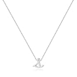 Memorjew 925 Sterling Silver Initial Necklace, Dainty Letter S Cursive Initial Necklace for Women, Valentines Mother’s Day Gifts Jewelry Hypoallergenic Necklace for Women