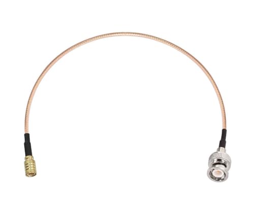 DHT Electronics RF coaxial Coax Cable Assembly BNC Male to SMB Female 12''
