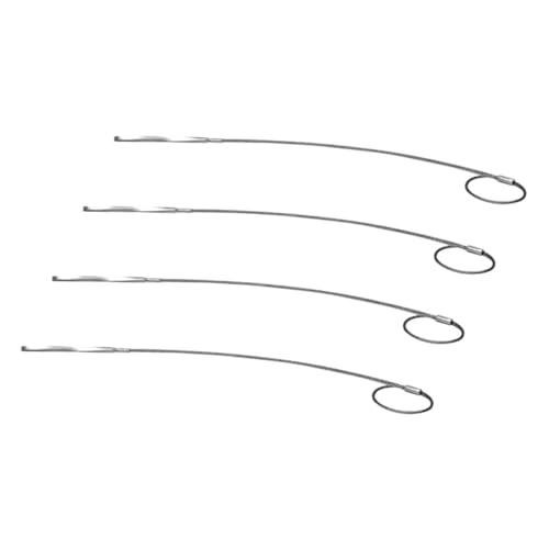 TOGEVAL 4piezas Brochetas De Acero Inoxidable Para Asar Para Barbacoas De Camping y Carne Unidades