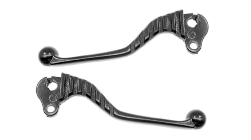 Par de palancas de aluminio negras moldeadas Vespa 50 Special R – L – N 125 Primavera