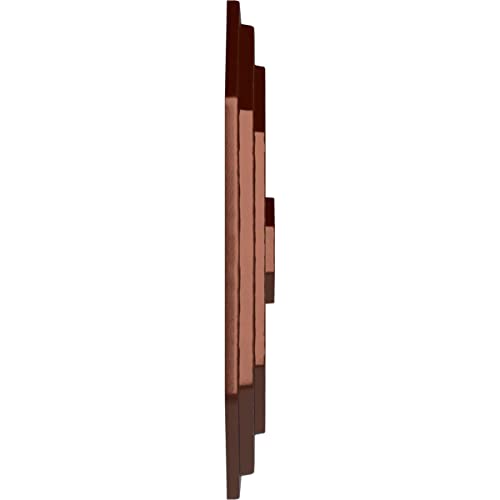 Image of Ekena Millwork CM25FEACS 25-1 /4 inch x 17-1 /4 inch x 1-3 /4 inch Felix Ceiling Medallion, Antique Copper