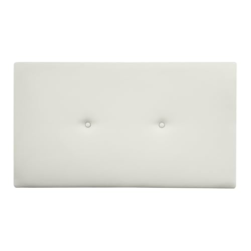 Duérmete Online - Cabecero Polipiel Premium Acolchado Sicilia Medidas 105 x 60 cm (Cama de 90 y 105) Blanco