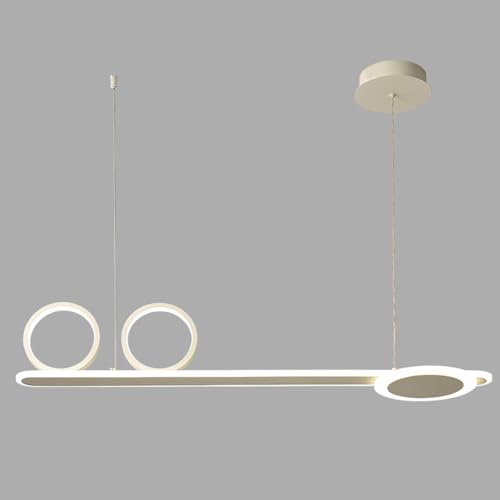 KANBUN LEDリニアペンダントライト36.2インチアイランド照明器具3000k-6000K調光可能な吊り下げライト、53Wシャンデリアランプキッチンダイニングルームプールテーブルオフィスバー用