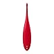 Satisfyer, Auflegevibrator, Tip Vibrator, Twirling Fun’, 17,5 cm, wasserdicht (IPX7), wiederaufladbar, hautfreundliches Silikon, Farbe:Rot