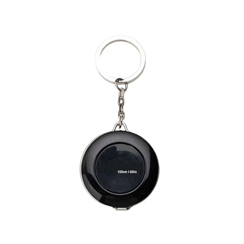 Cinta métrica portátil mini 1.5M negra con llavero miniatura 1