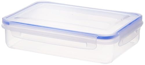 Image of Aristo Lock & Fresh 301 Plastic Storage Container For Storing grains, pulses, rice, wheat etc Set of 3-1100 ML, Transparent Clear, large (LOCK&FRESH301) (22 x 15.5 x 6cm)