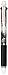 Uni Ballpoint Pen Jetstream 2 Color Black, Red Ink 0.7mm, Transparent (SXE230007.T)