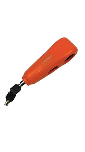 Candado para Moto con Alarma, Dispositivo antirrobo, Bloqueo de Palanca de Freno Delantero y Acelerador (Naranja)