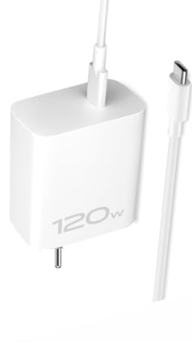 Image of Original Charging Adpater 120W USB Type C Fast Wall Charger Compatible with Vivo X100, Vivo X90 Pro and iQOO Neo 9 (Adapter and Cable) 120w