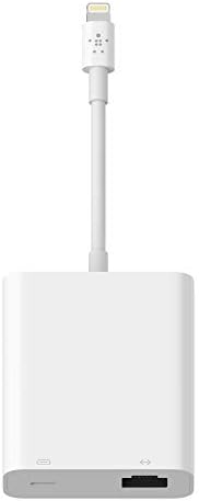 Belkin ライトニング to RJ45 有線 LANポート + ライトニング変換アダプタ iPhone 14 / 13 / 12 / SE / 11 / XR 対応 イーサネット・急速充電同時 B2B165bt