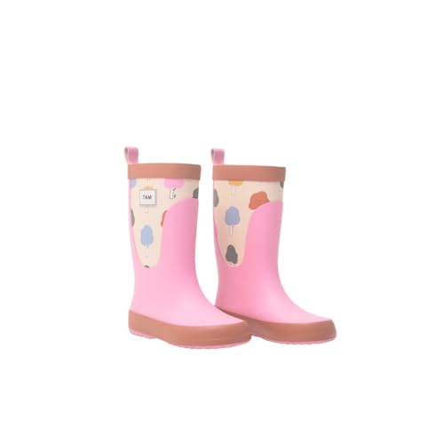 7AM Enfant Toddler Rain Boot - Waterproof Natural Rubber Boots for Unisex Toddlers & Kids, Anti-Slip | Rainwear Collection