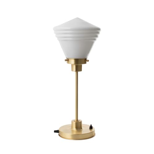 Lampe de table mince laiton style rétro Art Déco luminaire salon bureau